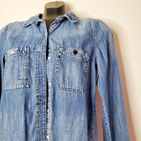 MADEWELL Denim Boyshirt in Campground Wash M - Picture 5 of 10